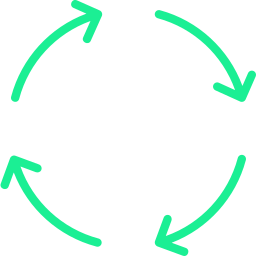 Illustration of arrows in a circle, symbolising consistancy
